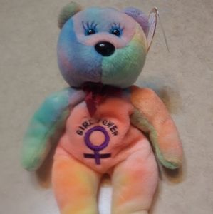 ♡3 for $20 - Girl Power! Celebrity Bears tie-dye plush!